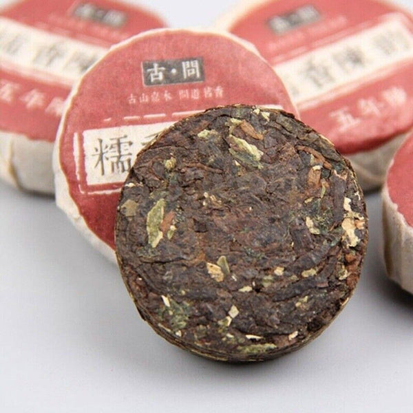 Ripe Pu-erh Tuo Tea 100g Glutinous Rice Scented Fermented Dark Tea Rich Flavor