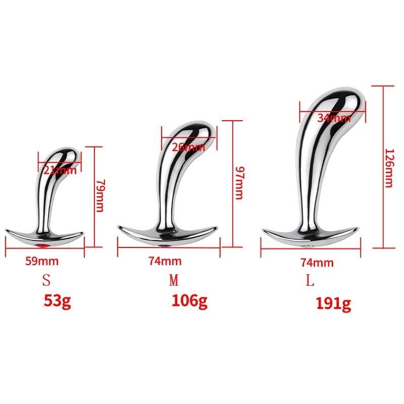 3pc/set Stainless steel Anal Plug Sex Toys For Woman/Man Butt Plug Anal Sex toys