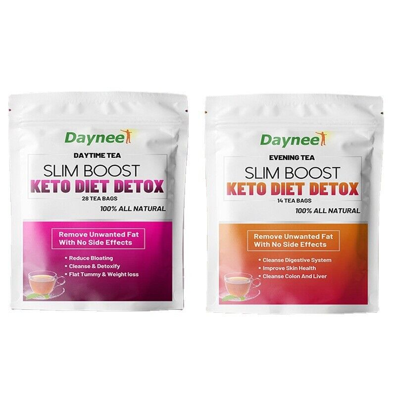 Slim Tea Slim Boost Keto Diet Detox Daytime Tea and Evening Tea