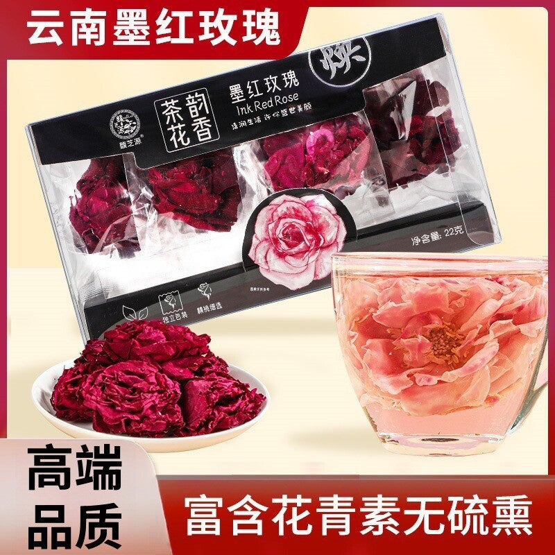 Yunnan Dark Rose Flower Herbal Tea Natural Drink Rich Anthocyanins No Sulfur Secondary image