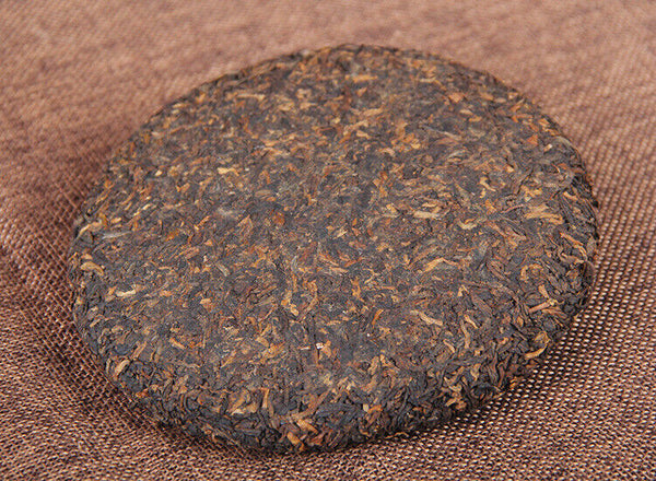 200g Palace Gold Cake (Ripe) Yunnan Menghai Pu'er Round Tea Early Spring Jiao Mu