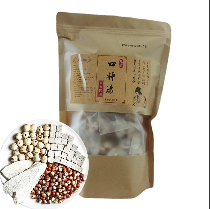 New Four Gods Soup Lotus Seeds Gorgonzola Yam Poria Four Gods Soup Herbs