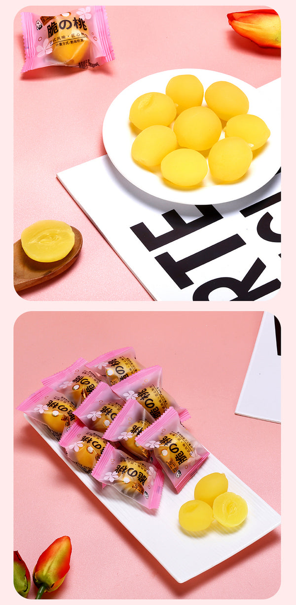 Nostalgic Snack Dried Yellow Peach Childhood Treats Sweet and Sour Crunchy Peach