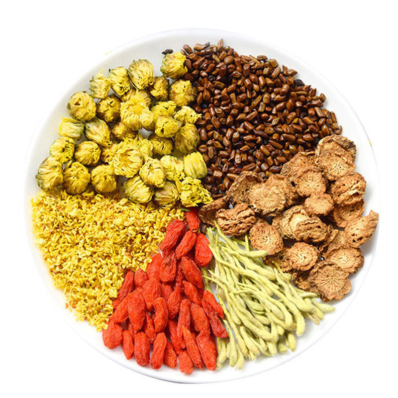 Chrysanthemum Goji Berry Tea with Cassia Seed and Burdock Root in Tea Bags