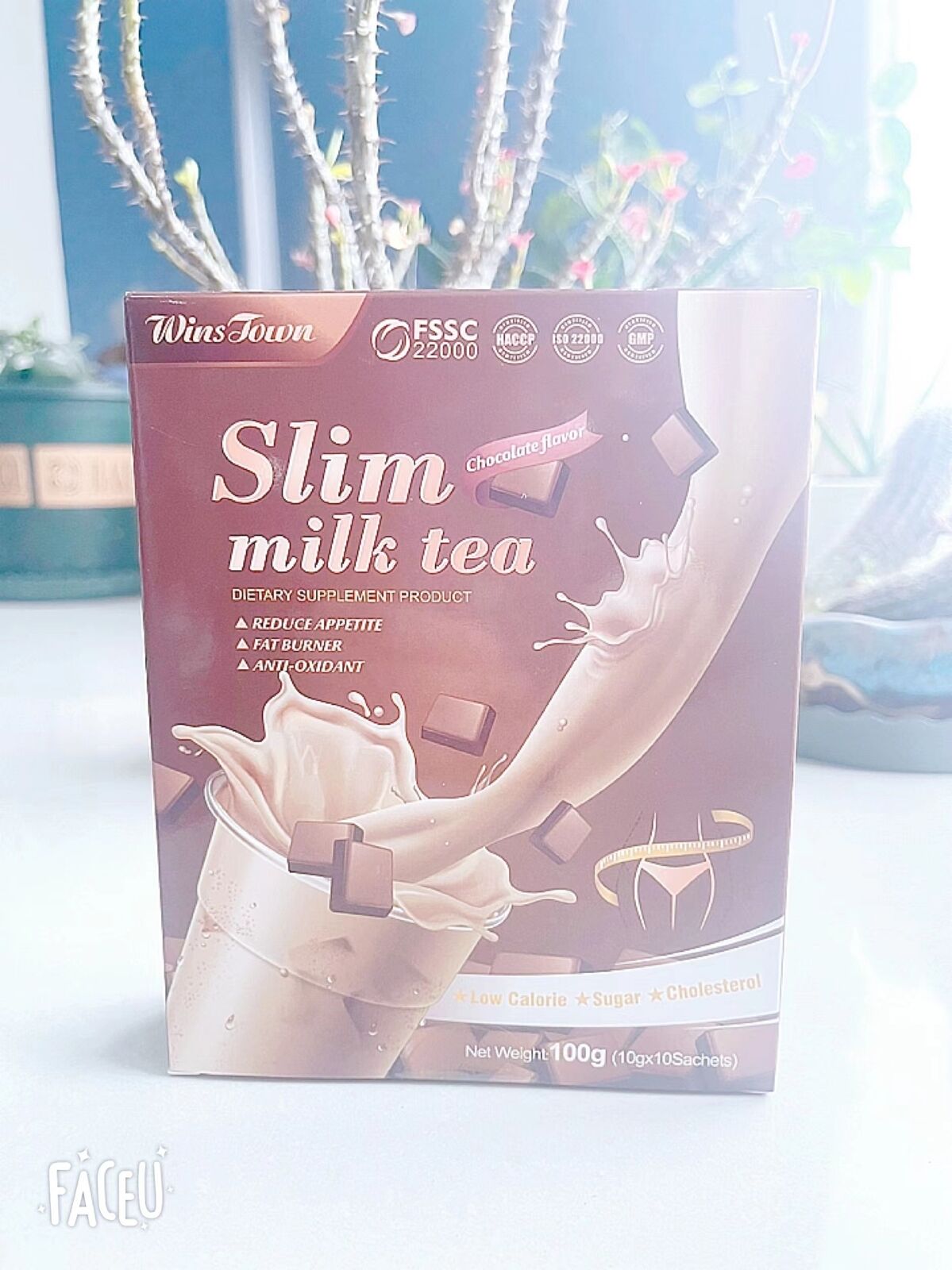 Slimming Milk Tea Chocolate Flavor Supplements Weight Loss Protein Powder 100g Secondary image