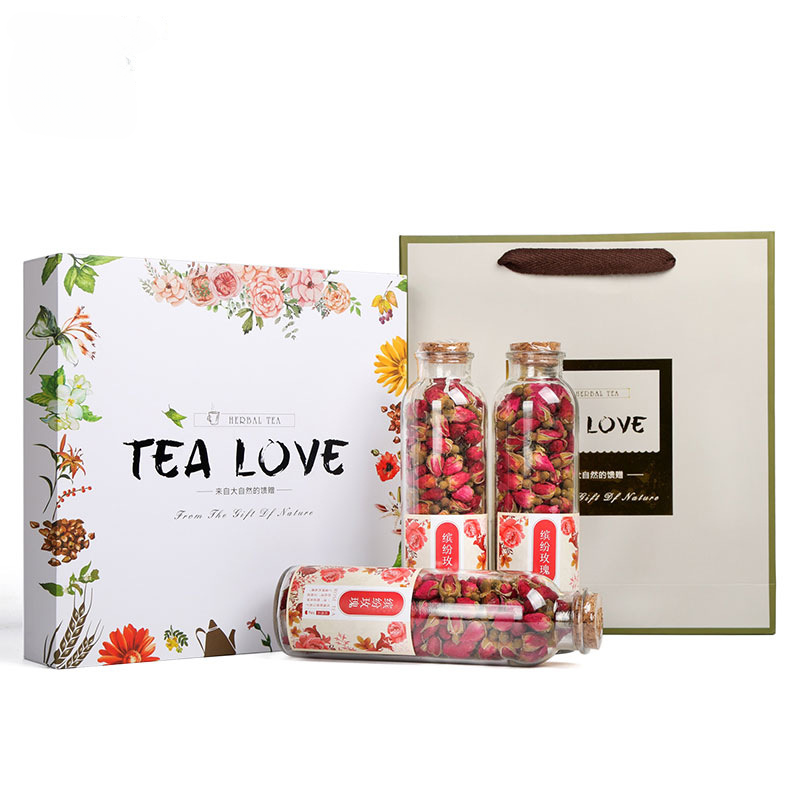 150G Rose tea, osmanthus box, flower fruit tea, gift box, flower tea Main image