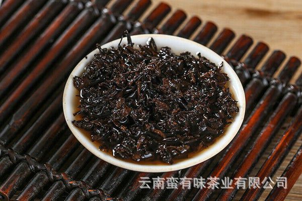 357g Puerh Tea Dry Storage Ripe Tea Menghai Palace Zhen Yunnan Seven Seed Cake