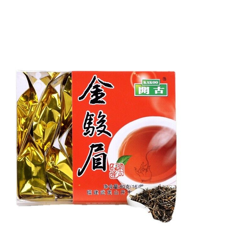 Jinjunmei Fujian Wuyishan Min Black Tea Tea Bagged Tea 16 Packs/Box 80g Secondary image