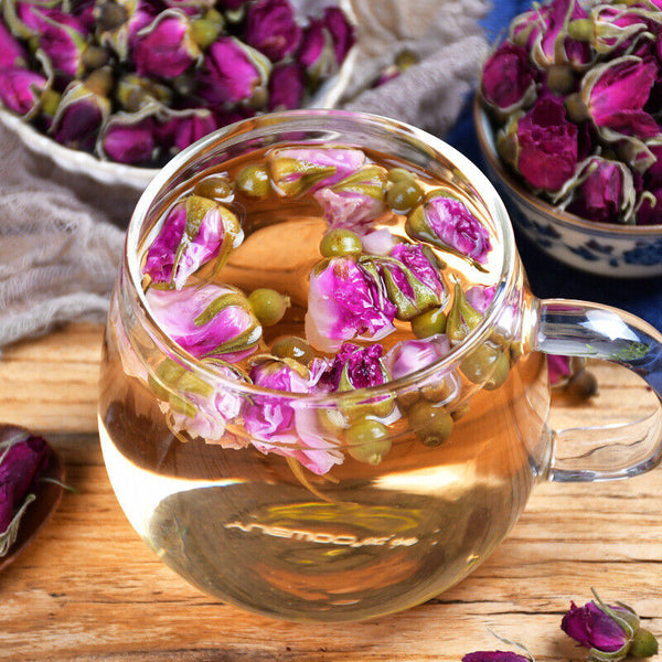 Rose Tea Pingyin Rose Tea Leaves Red Rose Herbal Tea 50g*2 平阴玫瑰花茶