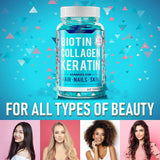 Hot Biotin Hair Gummies Biotin Hair Gummies Hair Nails 60 Capsules