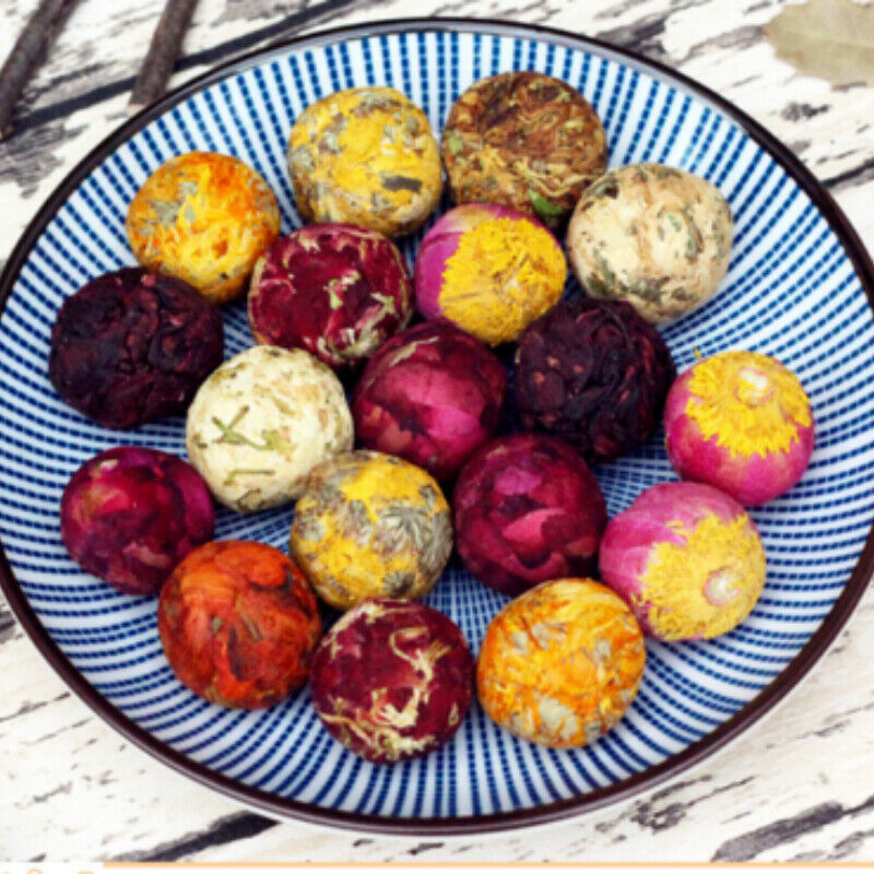 500g 10 Kinds Chinese Mix Blooming Tea Balls Flowers Flowering Tea Buds Secondary image