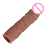 Silicone Penis Extension Cock Sleeve Enlarger Delay Ejaculation Condom For Men