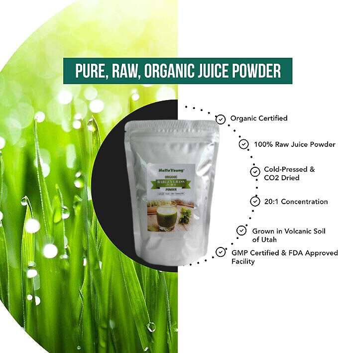 Barley Green Grass Juice Powder with rich fiber, no additives