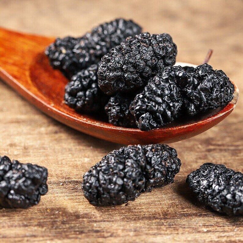 Dried Black Mulberries, Morus Nigra, Black Mulberry, Black Mulberry Dried Fruit Secondary image