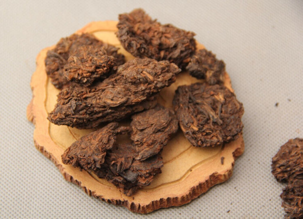 Supreme Aged Golden Buds Lao Cha Tou Pu'er Pu-erh Loose Tea Puer Ripe Shu 250g