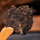 357g  Aged Fragrant Grade Early Spring Tea Yunnan Ripe Pu-erh Tea Qizi Cake