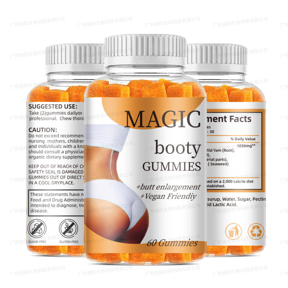 Butt Enhancement Gummy 60 Squares Gummies Natural Butt Enhancement Secondary image