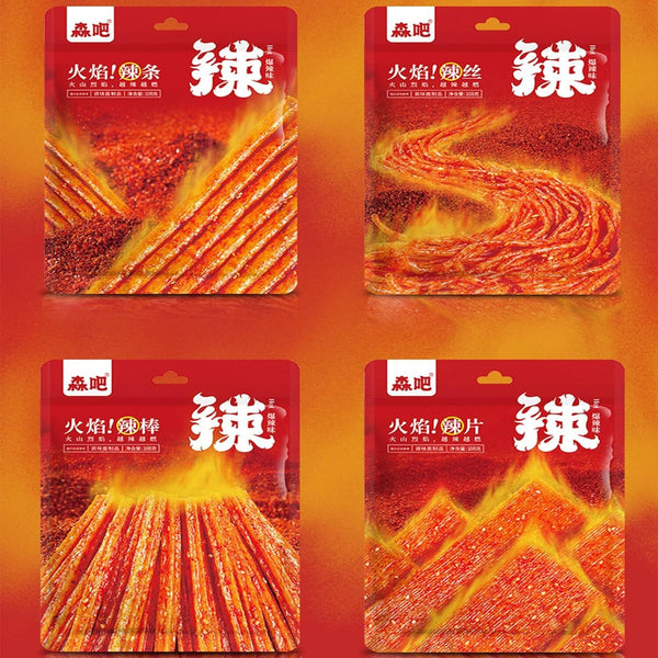 Spicy Strip Small Gluten Latiao Snack Food - Chinese Special Vegan Spicy Flavour
