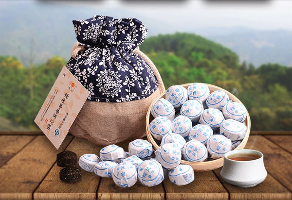 Ripe Pu-erh Tea 500g Fragrant Cooked Pu er Mini Puerh Tea Glutinous Rice Tuo Cha
