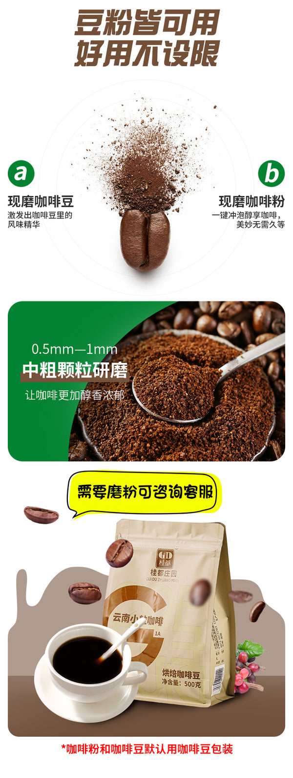 Yunnan Arabica Medium Roast – Espresso Ground Coffee
