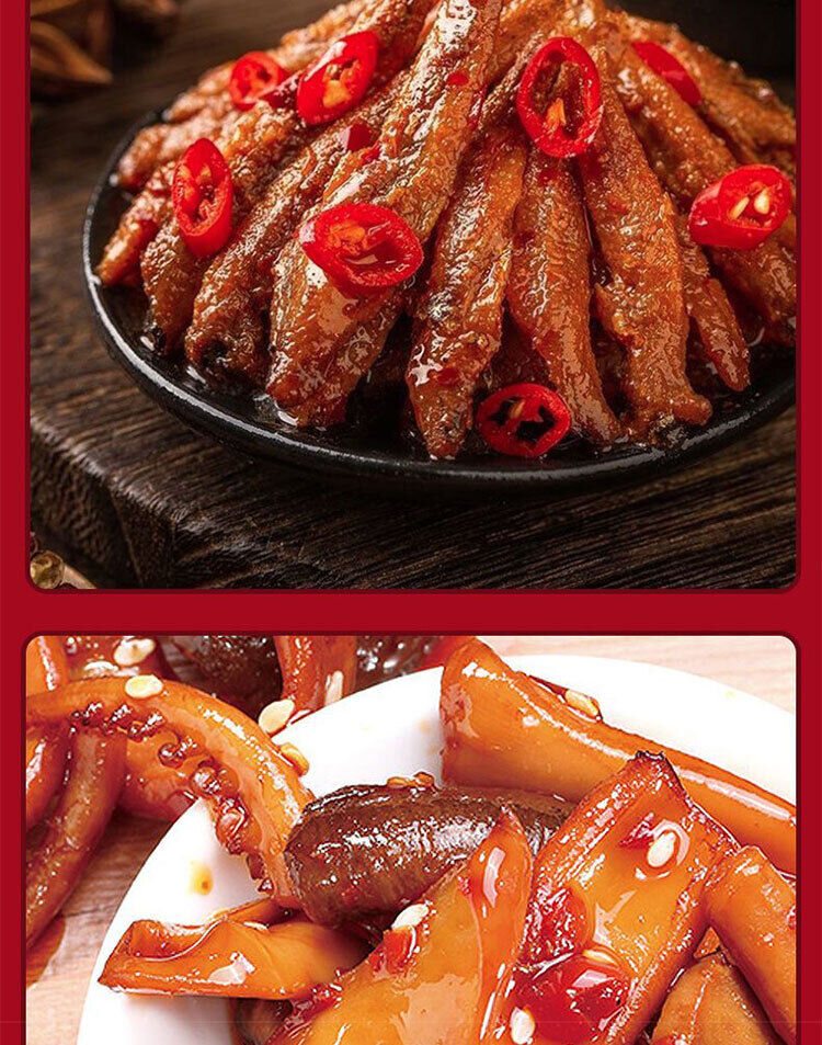 Gift Pack Spicy Braised Snacks Delicious Snacks Mixed in A Box for Friends