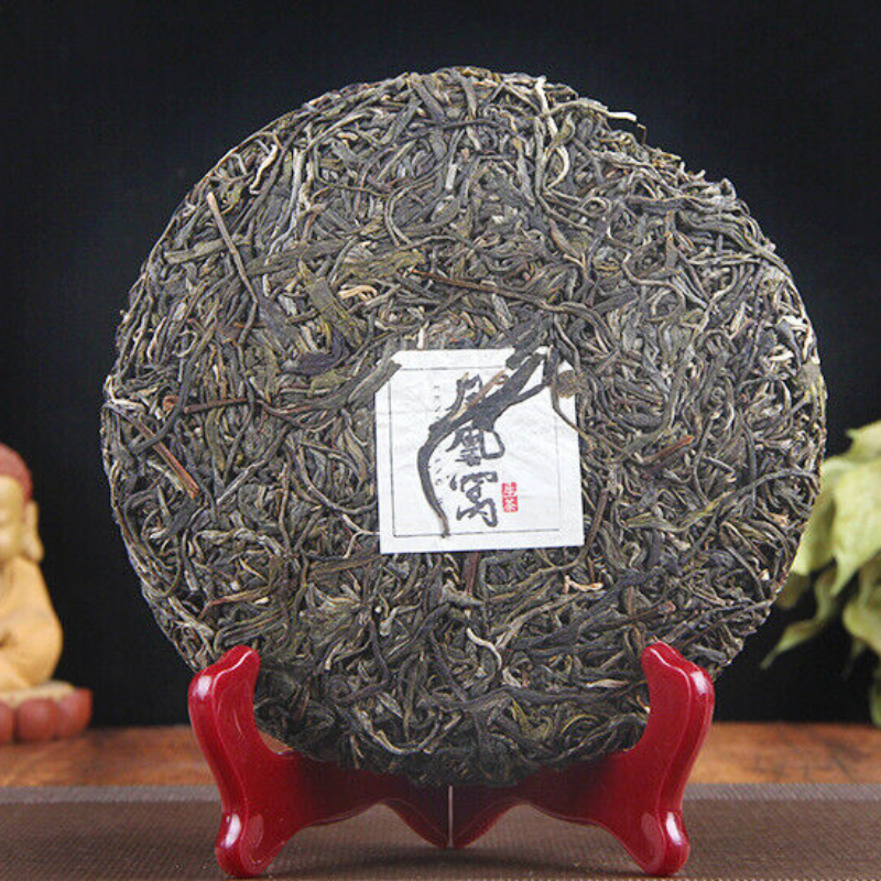 Pu-erh Tea Cha Tea Cake Yiwu Phoenix Nest Ancient Tree Pu-erh Green Tea 357g Secondary image