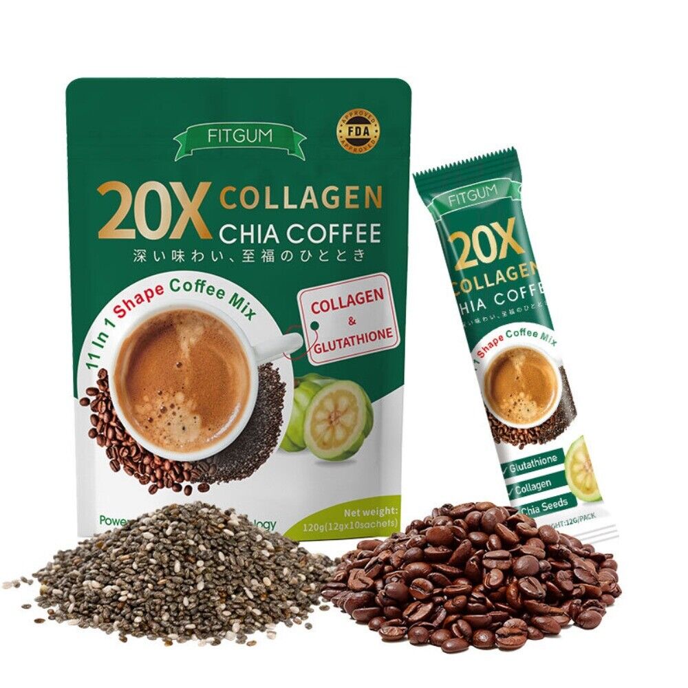 120g Collagen Protein Chia Seed Coffee - Original Flavor Superfood Blend Secondary image