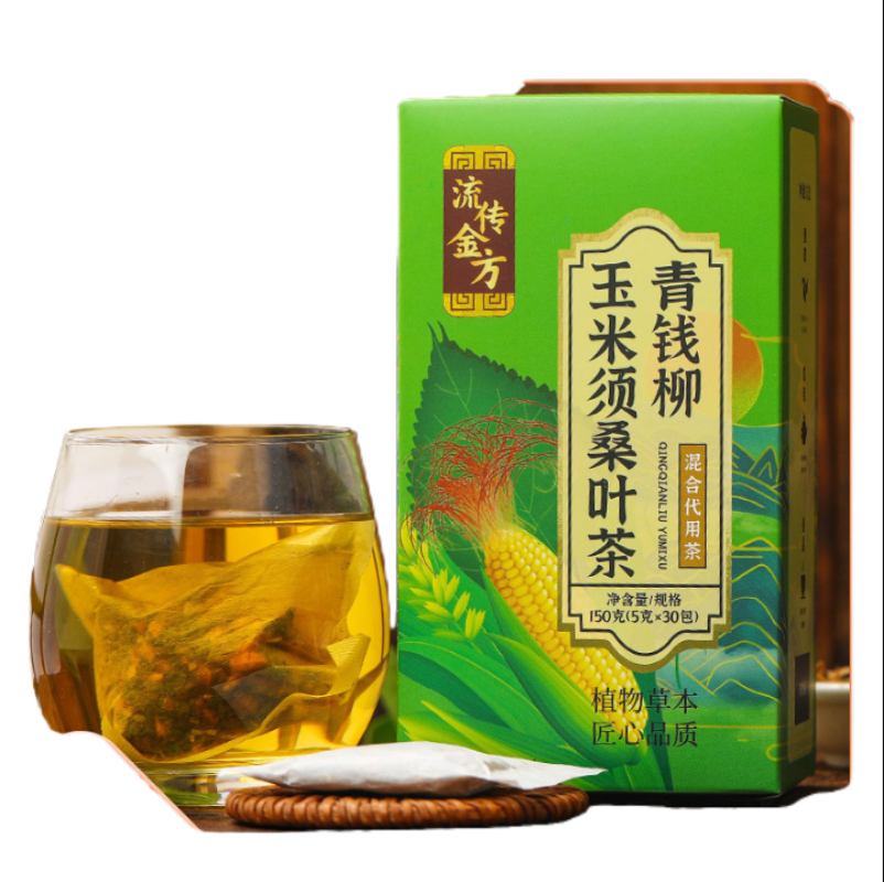150g Green willow corn beard mulberry leaf tea burdock lotus cassia seeds tea Main image