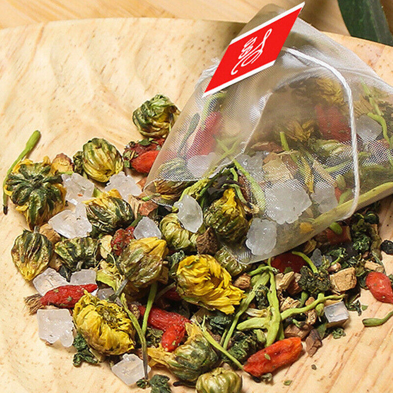 Honeysuckle Chrysanthemum Tea 50 Bags with Goji Berry Herbal Tea for Health
