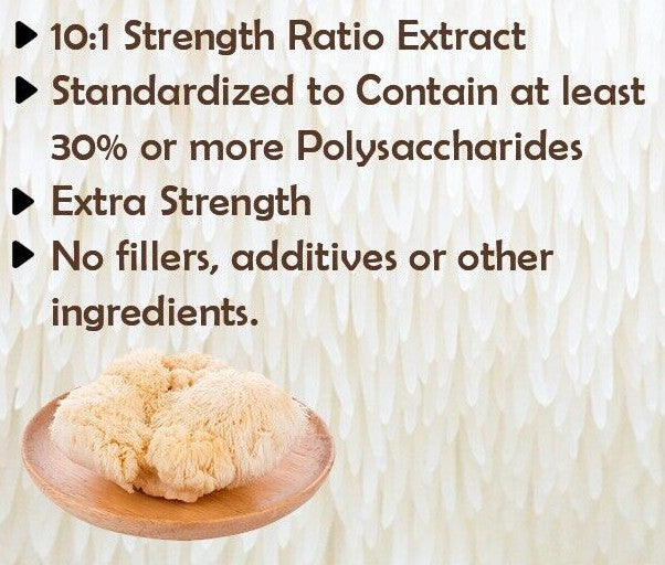 8.8oz Pure Extract for Focus & Cognitive Support Lion's Mane Mushroom Powder