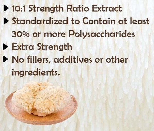 8.8oz Pure Extract for Focus & Cognitive Support Lion's Mane Mushroom Powder