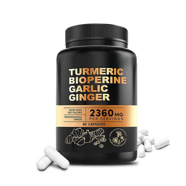 Turmeric Curcumin with Ginger + Black Pepper, Joint Health Supplements