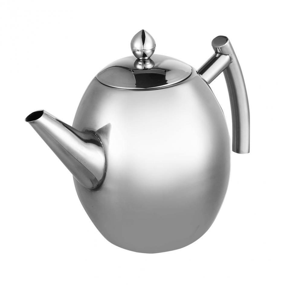 Durable Stainless Steel Teapot Coffee Pot Teaset Kettle Filter Infuser Drinkware