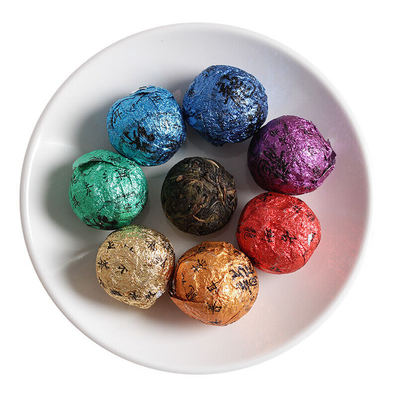 Yunnan Puerh Raw Tea, 21pcs Seven Coloured Dragon Balls Tea Box Set