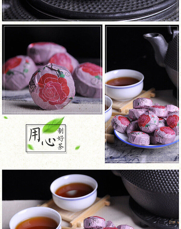 Rose Tuo Tea Puerh Ripe Tea Yunnan Rose Mini Tuo Tea Puerh Ripe Tea 500g/1.1lb