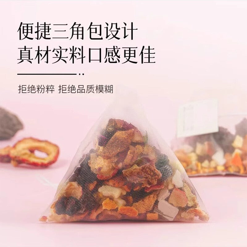 Plum, Hawthorn, Poria, Apple, Rose, Mulberry, Dried Tangerine Peel Fruit Tea