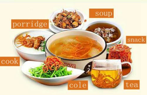 Chinese Herbal Medicine Dry Cordyceps Flower Chong Cao Herb Food Healthy Drink
