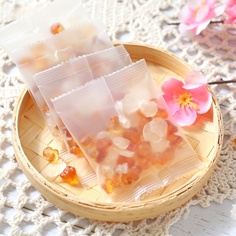 15g*10 small packaging boxes peach gum soap horn rice snow swallow combination