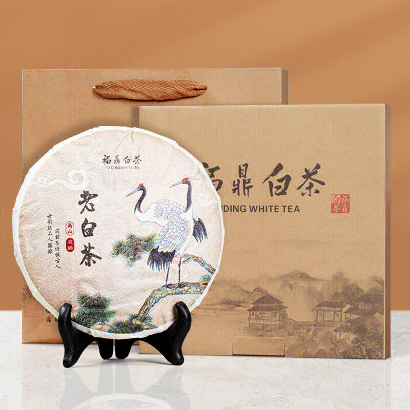 300g(10.58Oz) Fuding White Tea Date White Tea Cake Tea Gift Box Packaging Main image