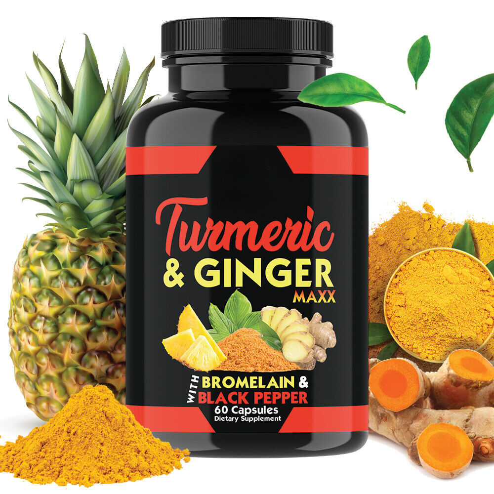 Turmeric Curcumin with Ginger + Black Pepper Joint Pain Maxx Strength Capsules