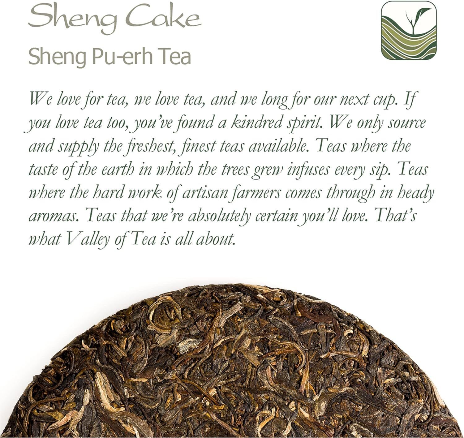 Pu-erh Sheng Tea Cake Raw - Pressed Tea Perfect for Aging - Puer Naked Tea 357g