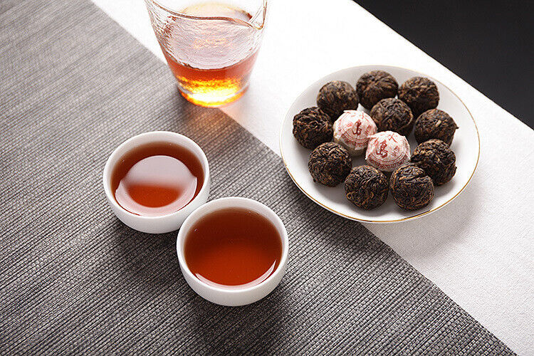 500g Yunnan Puer Tea Icelandic Ripe Tea Dragon Pearl Small Tuocha Large Tree Tea