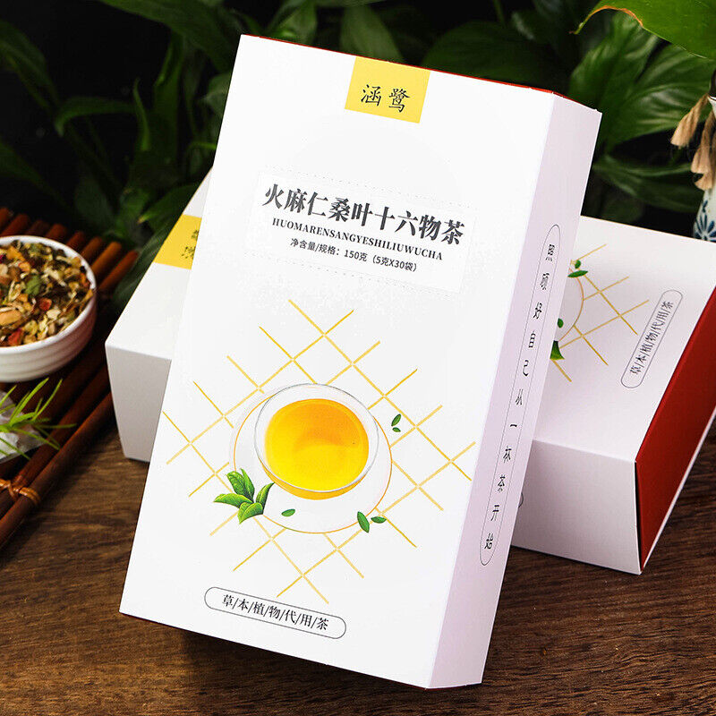 5g*30 Bags Organic Herbal Tea Hemp Seed Mulberry Leaf Sixteen Things Tea Healthy Secondary image