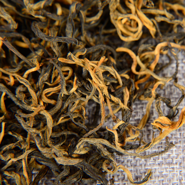500g Yunnan Fengqing Dian Hong Tea One Leaf Curved Strips Kung Fu Black Tea
