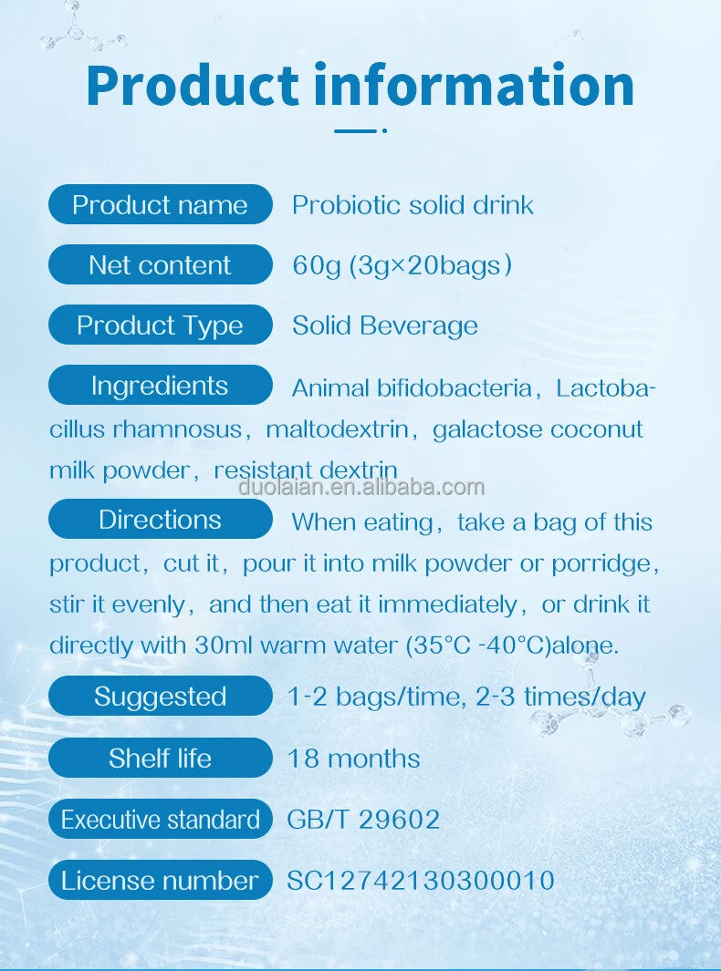 Health Immunity Support Probiotic Powder Probiotics Powder Instant Probiotics