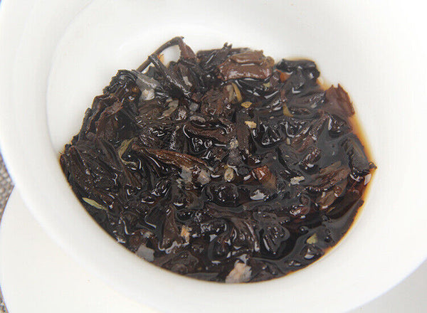 100g Pu-erh Ripe Tea Rose Ripe Tea Cake 普洱茶熟茶玫瑰花普熟茶饼三级普洱+玫瑰花陈香花香茶饼