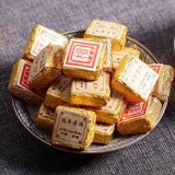 500g Yunnan Pu'er Tea Leaves Small Golden Brick Mini Small Tuo 檟字方砖