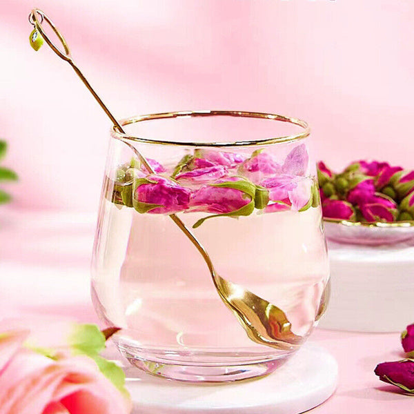 Rose Flower Tea Soaked in Water, Big Rose Bud Dried Scented Tea 40g/can