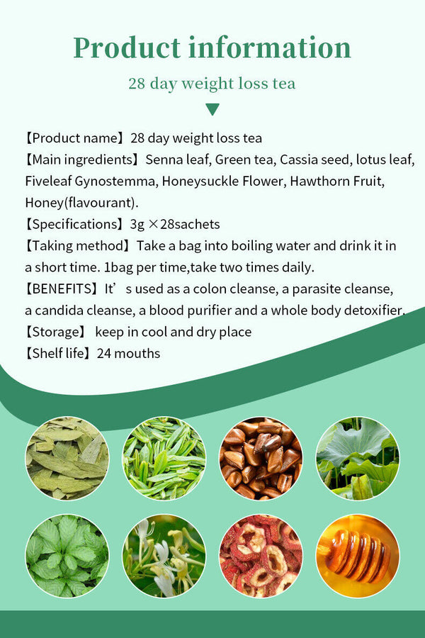 28 Day Weight Loss Tea Slimming Tea Bag Premium Organic Herbal Teas 84g