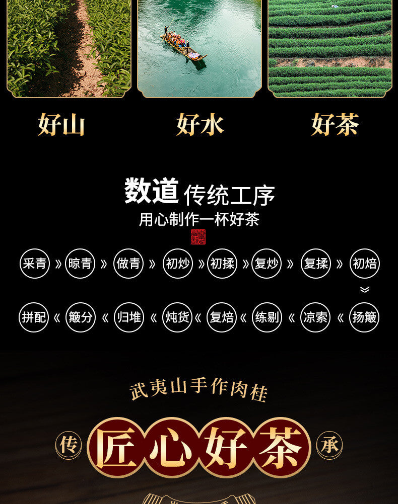 Fujian Wuyi Mountain Dahongpao Cinnamon Narcissus Tea Bulk Oolong Tea 128g